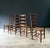 1950s Rustic High Ladder Back Oak and Rush Dining Chairs, Belgium, 1950s, Set of 6 For Sale - Image 5 of 18