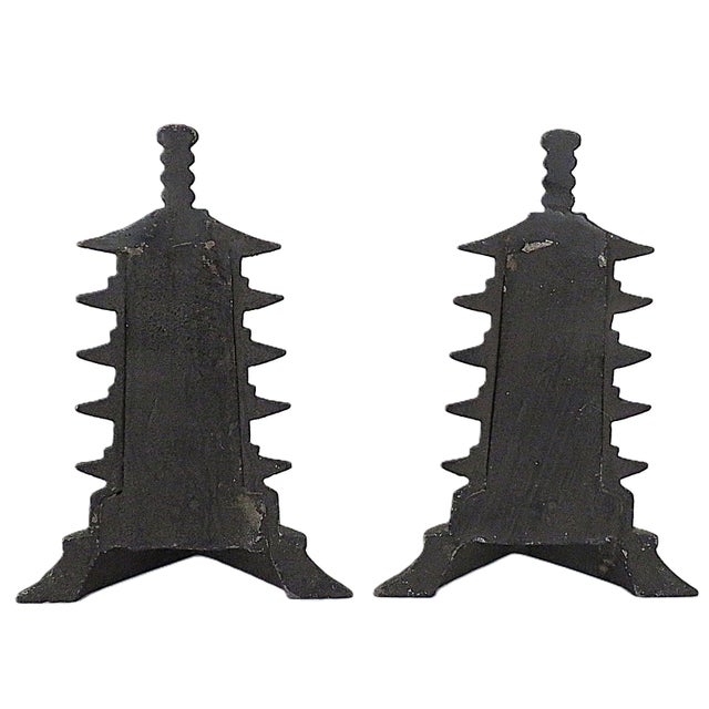 FREE SHIPPING ANYWHERE IN THE CONTINENTAL US! This is a set of unique vintage Chinoiserie bookends featuring black...