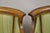 Early 20th Century Antique Italian Regency Distress Carved Walnut Barrel Back Club Arm Chair, Pair For Sale - Image 5 of 11