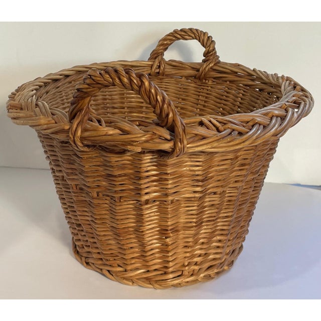 1950s 1950 French Gathering Basket For Sale - Image 5 of 6