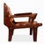 Mid-Century Modern Pair of Mid 20th Century Leather and Wood Safari Chairs Attributed to Angel Pazmino For Sale - Image 3 of 6