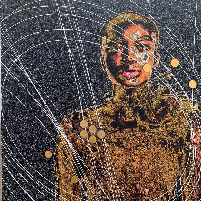 Sculpture Materials "Moon Drop" Contemporary Abstract Futuristic Figurative Mixed-Media Photograph by Rob Brinson For Sale - Image 7 of 13