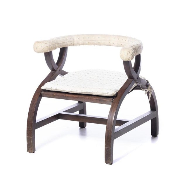 Portuguese Mahogany Stool, 20th Century For Sale - Image 6 of 6