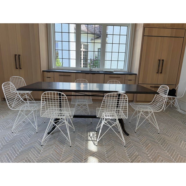 Vintage White Metal Chairs - Set of 8 For Sale In Nashville - Image 6 of 7