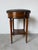 19th Century Louis XVI-Style Bouillotte End Table With Marble Top, Brass Gallery & Casters For Sale - Image 11 of 16