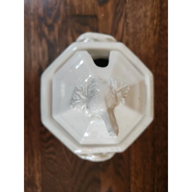 Antique White Circa 1960s Red Cliff China Ironstone Soup or Gravy Tureen With Underplate For Sale - Image 8 of 12