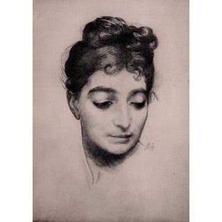 Marie Bracquemond, Portrait, 1899, Original Lithograph For Sale