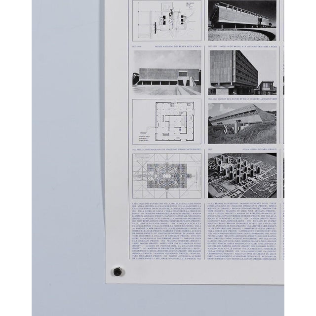 Le Corbusier Exhibition Poster, 1987 For Sale - Image 6 of 9
