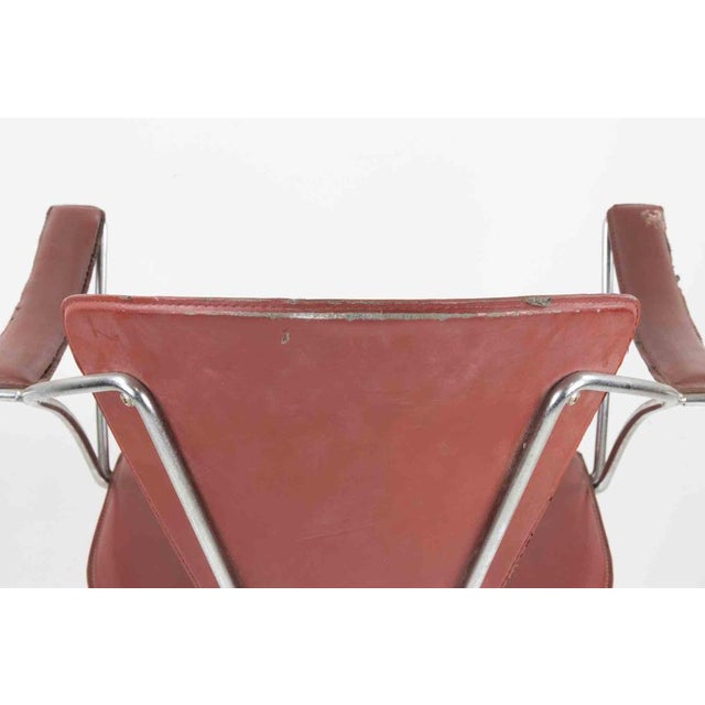 Vintage Chairs in Leather and Chromed Metal from Arrben, Italy, 1980s, Set of 6 For Sale - Image 10 of 12