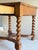 Mid 20th Century French 18th C. Charles II Style Barley Twist Spanish Revival Side Table With One Drawer Solid Walnut Wood in Style of Theodore Alexander / Eddie Bauer For Sale - Image 5 of 12