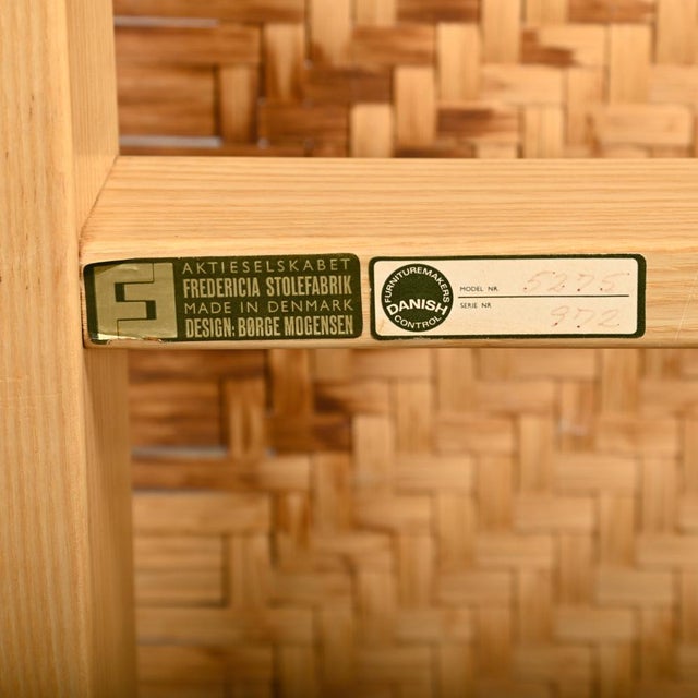 Model 5275 Bench in Oak and Cane by Børge Mogensen, 1972 For Sale - Image 15 of 16