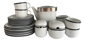 Suomi Anthracite Coffee Service by Timo Sarpaneva for Rosenthal Studio Linie, Germany, 1986, Set of 21