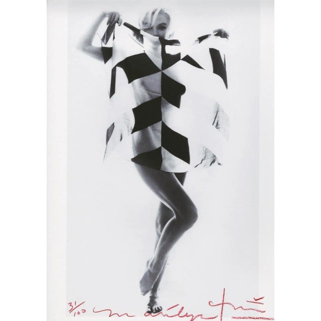 Bert Stern, Marilyn Monroe Black and White Scarf, 2012, Photographic Print For Sale