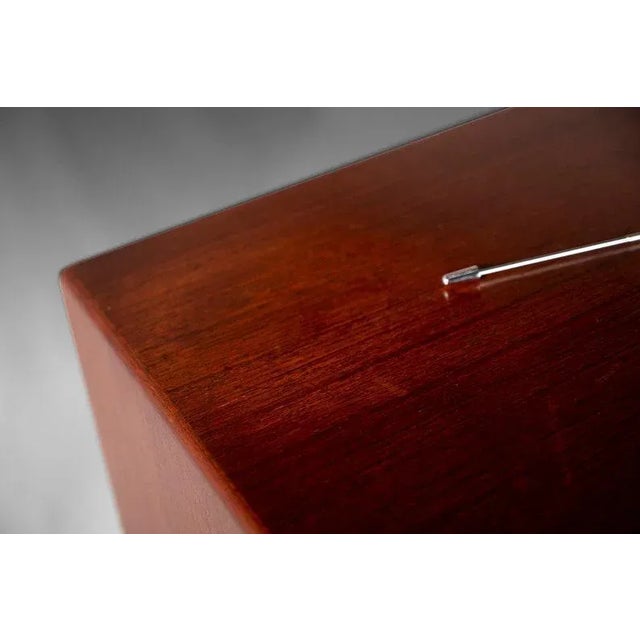 Danish Modern Glass Front Bookcase / Display Cabinet by Harry Ostergaard in Teak, circa 1960s For Sale - Image 11 of 13