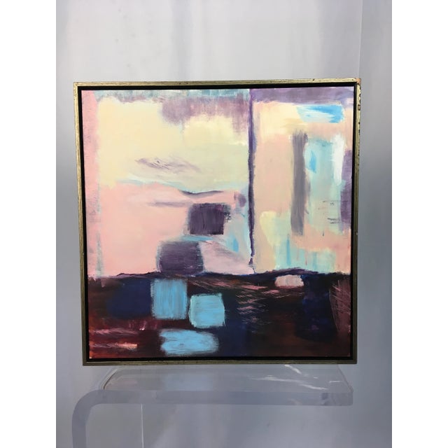 Beautiful colors, this painting is a lovely addition to a room! The piece was created in the '90s.