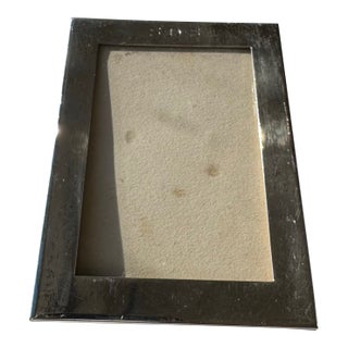 Mid 20th Century Tiffany & Co. Sterling Silver 4×3” Picture Frame – Elegant Design, Maker 23937 SDS For Sale