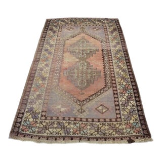 Geometric Oushak Floral Carpet For Sale