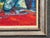 Ruby Red Original Mid-Century American Original Oil on Canvas Interior Scene - Portrait of a Lady - 1961 For Sale - Image 8 of 9