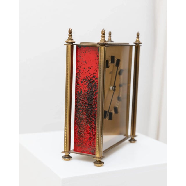 Atlanta Desk Clock in Brass, 1970s For Sale - Image 9 of 11