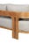 Paradiso Outdoor Solid Teak Wood Sofa - Gray Fabric For Sale - Image 10 of 14
