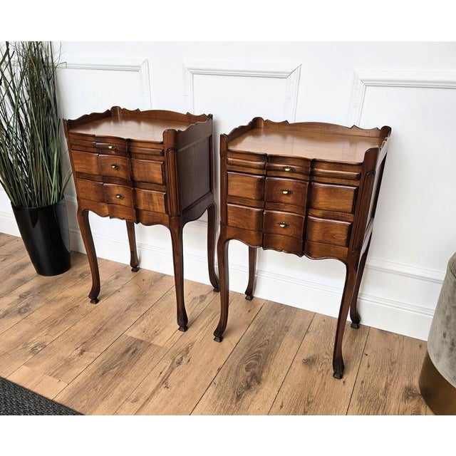 French Nightstands, 1940s, Set of 2 For Sale - Image 4 of 9