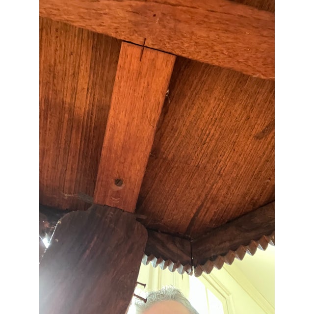 Hand Carved Elephant Side Table Tall For Sale - Image 11 of 13