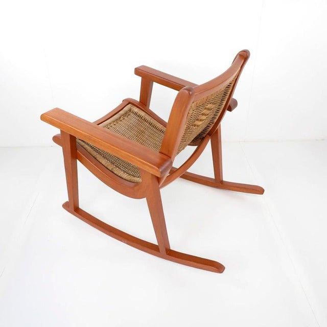 1950s Mexican Rocking Chair Attributed to Michael van Beuren | Chairish