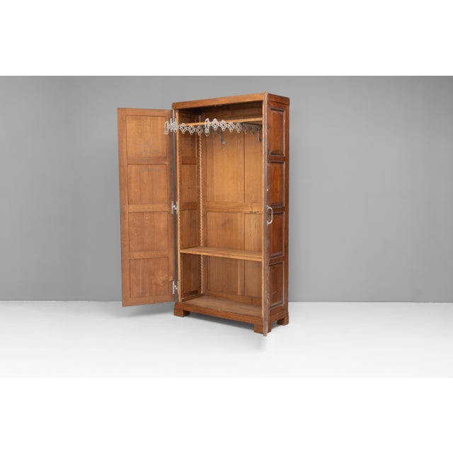 Art Deco Oak Cabinet, 1940s For Sale - Image 3 of 13