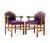 Set of Art Deco Amsterdamse School Armchairs in Oak, 1920s For Sale - Image 4 of 13