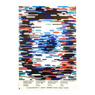 1986 Polish Exhibition Poster, Poster Biennale of Warsaw (Swierzy) For Sale