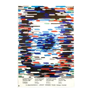1986 Polish Exhibition Poster, Poster Biennale of Warsaw (Swierzy)