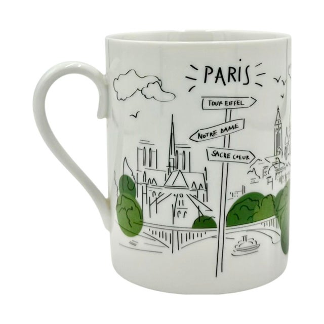 Vintage Hotel Bristol Paris Porcelain Coffee Mug Cup For Sale - Image 9 of 12