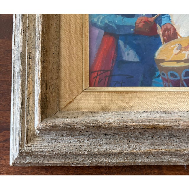 "Indian Drummer" (1974) Gouache on Paper by Donald Putnam (1925-2007) For Sale In Reno/Lake Tahoe - Image 6 of 9