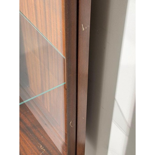Louis XVI Style Glass Display Cabinet with Decorative Metal Mounts For Sale - Image 6 of 9
