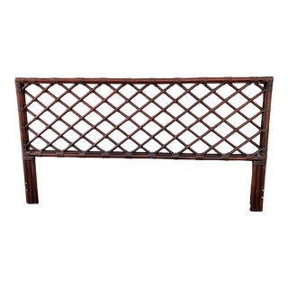Faux Bamboo Brown Headboard For Sale