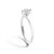 Haus of Brilliance 14K White Gold 4/5 Cttw Round Lab Grown Diamond Bypass Solitaire Engagement Ring (F-G Color, VS1-VS2 Clarity) - Ring - Size 10 For Sale - Image 4 of 6