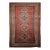 Antique Caucasian Kazak Rug, Handwoven Wool, Geometric Medallion Design, Red & Ivory, 5' x 7' For Sale