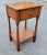 Mid-Century Handcrafted and Refinished Solid Pine Two-Tier Single Drawer Side Table in great vintage condition. Measures...
