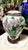 Pair of Vintage Cloisonné Enamel Iris Floral Lidded Jars / Tea Caddies For Sale - Image 14 of 15