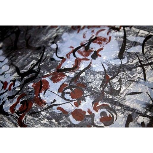 Abstract Jean-Paul Riopelle Original Lithograph in Color | Numbered Limited Edition N186; 130 | Triple Page Lithograph | Ltd Ed. 130/150 For Sale - Image 3 of 4