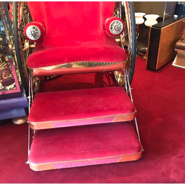 Modern Mattia Bonetti Red Chair Oversized Throne For Sale - Image 9 of 13