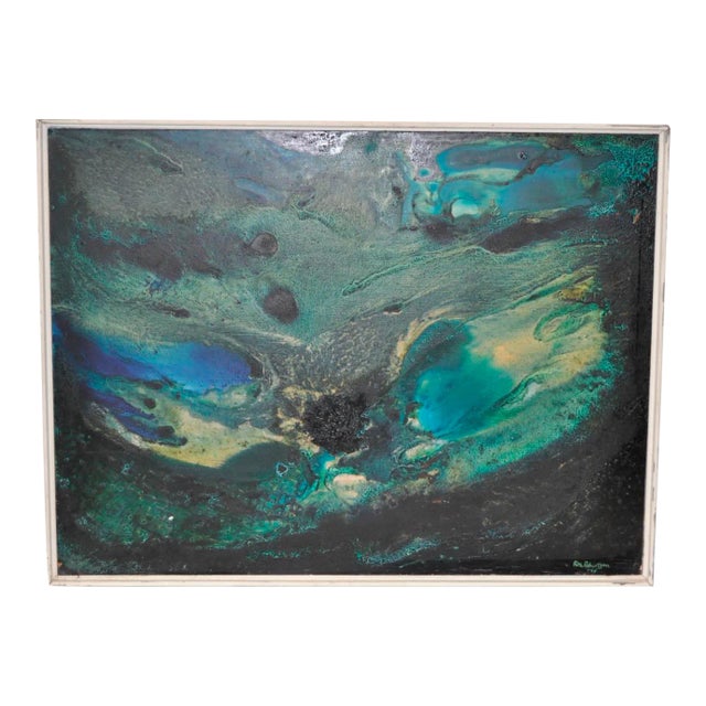 Rita Robertson Abstract Oil Painting c.1961 For Sale