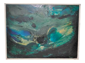 Rita Robinson Abstract Oil Painting c.1961