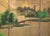 1960s "Summer Landscape With Trees", Shōwa Era Japanese Painted Byobu Screen For Sale - Image 11 of 18