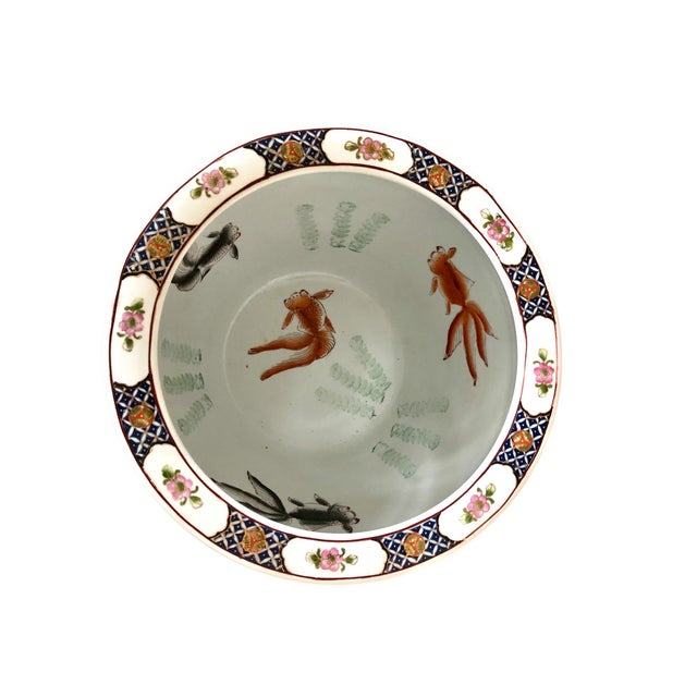 Mid-Century Modern Mid 20th Century Fish Bowl Planter Jardiniere With Rosewood Stand For Sale - Image 3 of 7