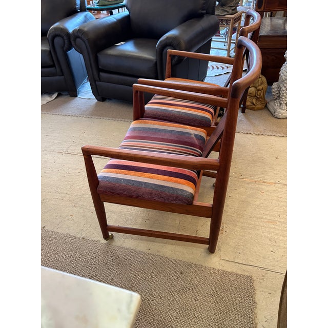 Brown John Stuart Mid Century Modern Teak Armchairs - A Pair For Sale - Image 8 of 14