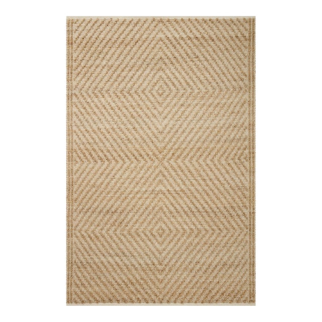 Angela Rose x Loloi Colton Natural / Ivory 5'-0" x 7'-0" Area Rug For Sale