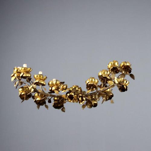 Fifteen-Light Wall Lamp in Iron and Sheet Metal For Sale - Image 6 of 7