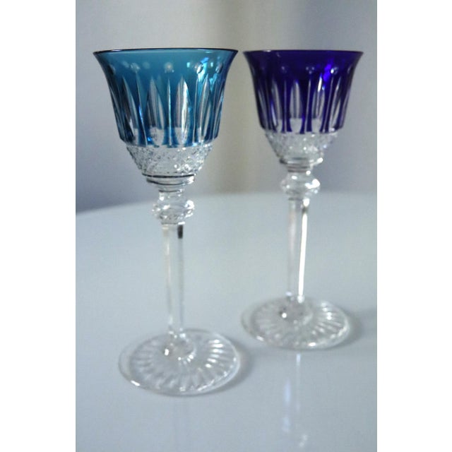 Crystal Tommy Glasses from Saint-Louis, 1930s, Set of 6 For Sale - Image 13 of 18