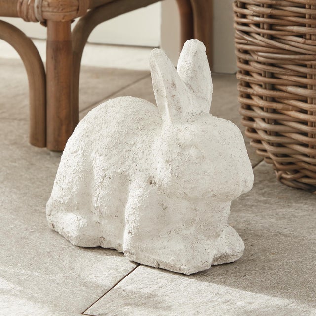 Early 21st Century Weathered Garden Rabbit Large For Sale - Image 5 of 6